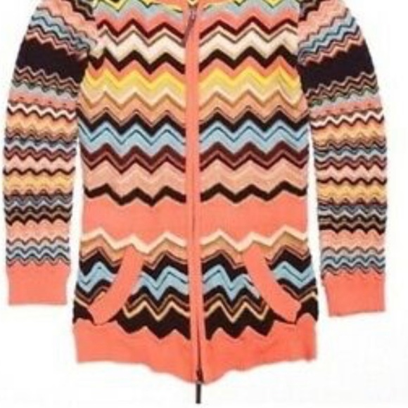 MISSONI TARGET ZIG ZAG ZIP HOODIE SWEATER - Picture 14 of 14
